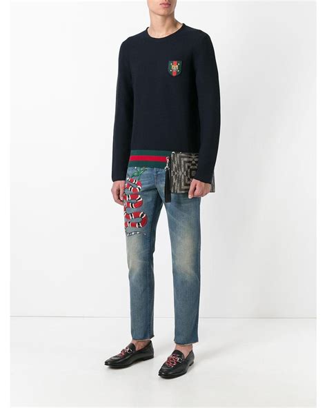 cheap gucci jeans|gucci jeans with snake.